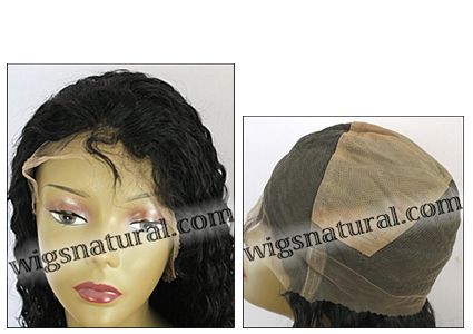 Full lace wig, Indian remy hair, wig style WN-LightCurl-1B-22, in stock