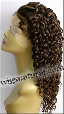 Full lace wig, Indian remy hair, wig style WN-LightCurl-3-24, custom