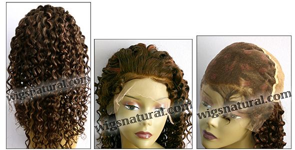 Full lace wig, Indian remy hair, wig style WN-LightCurl-3-24, custom