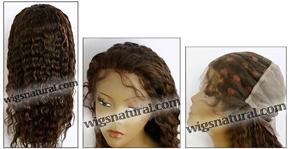 Full lace wig, Indian remy hair, wig style WN-LightCurl-30HL4-22, in stock