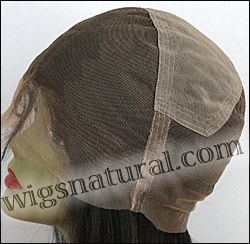 Full lace wig, Indian remy hair, wig style WN-lightYaki-1B-18, in stock