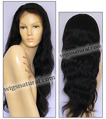 Full lace wig, Indian remy hair, wig style WN-PWavy-1B-30, custom