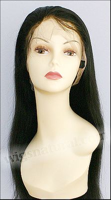 Full lace wig, Indian remy hair, wig style WN-silkStraight-1B-30, custom