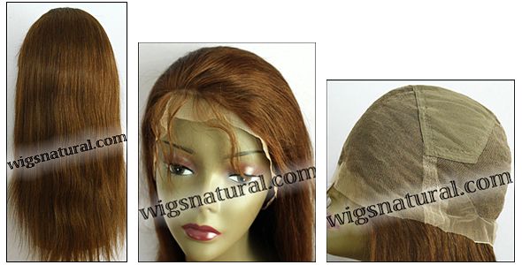 Full lace wig, Indian remy hair, wig style WN-SilkStraight-4-20, in stock