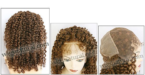 Full lace wig, Indian remy hair, wig style WN-SpiralCurl-30HL4-26, in stock
