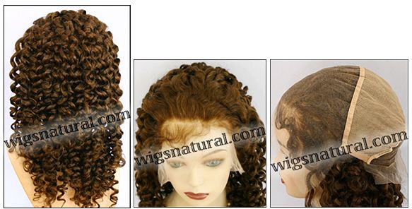 Full lace wig, Indian remy hair, wig style WN-spiralCurl-4-24, in stock