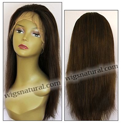 Full lace wig, Indian remy hair, wig style WN-straight-M3x4-18, custom