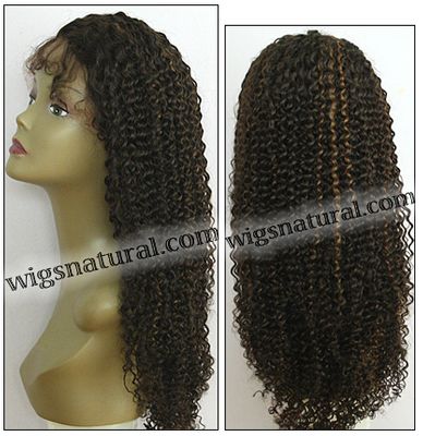 Full lace wig, Indian remy hair, wig style WN-TightCurl-30HL2-26, custom