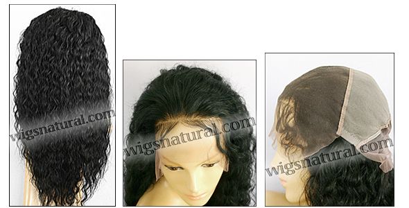 Full lace wig, Indian remy hair, wig style WN-wavyCurl-1-26, custom