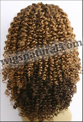 Full lace wig, virgin Brazilian hair, virgin Mongolian hair, virgin Malaysian hair, virgin Chinese hair, style VW-GLBrown-Curly-8Top3-26