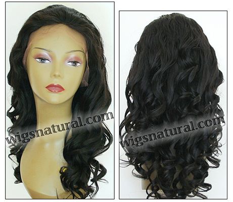 Full lace wig, Virgin Brazilian Remy hair, wig style WN-VirBrazilian-bodyCurl-1B-22, in stock