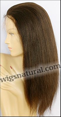 Full lace wig, virgin Chinese remy hair, wig style WN-VirChinese-LightYaki-4-20, in stock