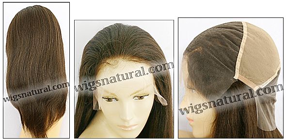 Full lace wig, virgin Chinese remy hair, wig style WN-VirChinese-LightYaki-4-20, in stock