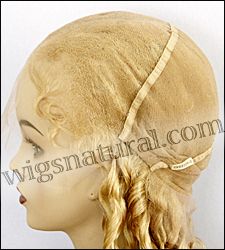 Full lace wig, virgin Chinese remy hair, wig style WN-VirChinese-PWavy-613-24, in stock
