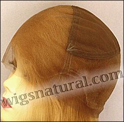 Full lace wig, virgin Chinese remy hair, wig style WN-VirChinese-silkStraight-27-16, Single knots all over, custom
