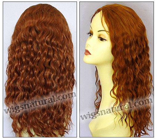 Glueless Lace Front Wig, Virgin European hair, virgin Brazilian hair, or virgin Asian hair, style VWGL-Copper-TMCurly-m26x25HL25-18 Glueless Lace Front Wig, Virgin European hair, virgin Brazilian hair, or virgin Asian hair, style VWGL-Copper-TMCurly-m26x25HL25-18