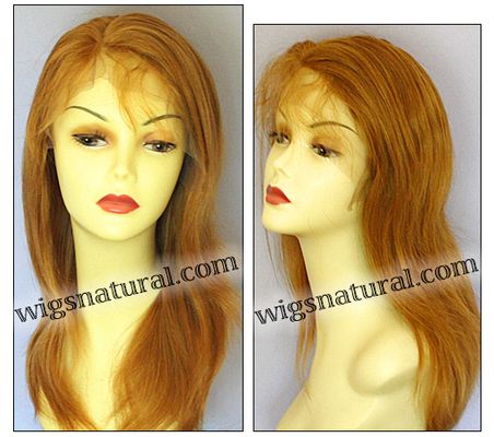 Glueless Lace Front Wig, Virgin European hair, virgin Brazilian hair, or virgin Asian hair, style VWGL-Copper-SStraight-M26x8LL26-18