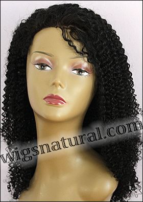 Glueless Lace Wig, Indian remy hair wig, style WNGL-JeriCurl-1-22, in stock