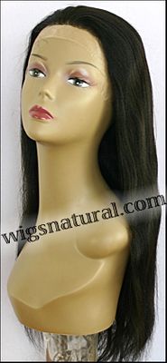 Glueless Lace Wig, Indian remy hair wig, style WNGL-LightYaki-1B-22, in stock Glueless Lace Wig, Indian remy hair wig, style WNGL-LightYaki-1B-22, in stock