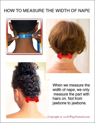 How to measure the width of nape