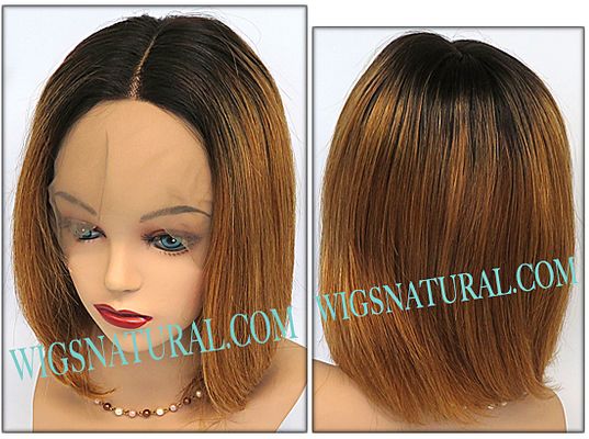 HRH-BRZ Lace Wig GETTY, Brazilian Virgin Remy Human Hair Wig, Color shown SOM RT 27/30