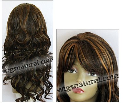 Human hair blend wig HB CREATIVE, SEPIA Love it wig collection, color P4/27