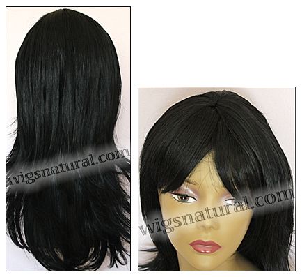 Human hair blend wig HB MISTRESS, SEPIA Love it wig collection, color #1