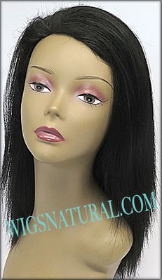 Light Yaki Straight Human Hair Wig MTH3020, Magic Touch Wig Collection <font color = "#660000">(sales $29) </font color = "#660000">
