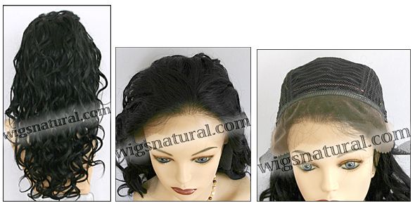 Lace Front Weave, REMY Human Hair, Hollywood brand,style REMY-LFW-LEONA, color #1