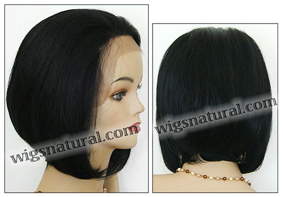 Lace Front Wig, BOBBI BOSS Front Lace Wig MHLF-A, Premium Human Hair, color #1 Lace Front Wig, BOBBI BOSS Front Lace Wig MHLF-A, Premium Human Hair, color #1