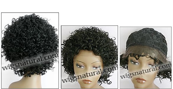 Lace Front Wig, BOBBI BOSS Front Lace wig Mura, Premium Fiber Hair, color 1B Lace Front Wig, BOBBI BOSS Front Lace wig Mura, Premium Fiber Hair, color 1B