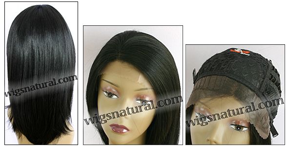 Lace Front Wig, BOBBI BOSS Front Lace wig Suti, Premium Fiber Hair, color 1B Lace Front Wig, BOBBI BOSS Front Lace wig Suti, Premium Fiber Hair, color 1B