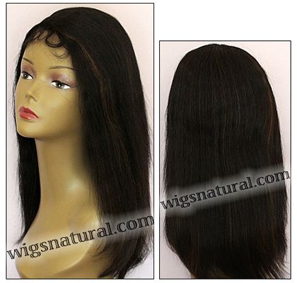 HRH-Lace Front Wig BRAZILIAN, Sister Remy Human Hair Wig, Wet Wavy - Heat Straight, Color shown FS1B/30 HRH-Lace Front Wig BRAZILIAN, Sister Remy Human Hair Wig, Wet Wavy - Heat Straight, Color shown FS1B/30