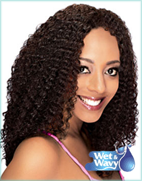 HRH-Lace Front Wig BRAZILIAN, Sister Remy Human Hair Wig, Wet Wavy - Heat Straight