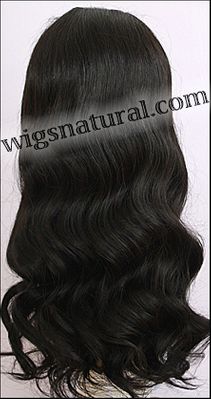 HRH-Lace Front Wig HOLLYWOOD, Sister Remy Human Hair Wig, Color shown 1B