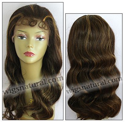 HRH-Lace Front Wig HOLLYWOOD, Sister Remy Human Hair Wig,  Color shown F4/27