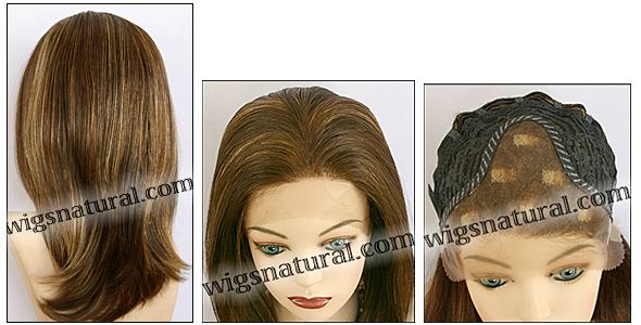HRH-Lace Front Wig LAUREN, Hollywood Remy hair wig, Color shown F27/4/30