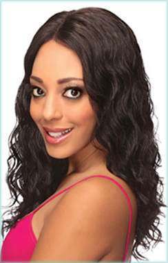 HRH-Lace Front Wig LOOSE DEEP, Sister Remy Human Hair Wig, Wet Wavy - Heat Straight
