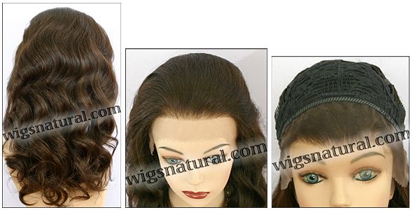 Lace Front Wig, Premier Human Hair, wig style HH.LACE/PAULA, color #4