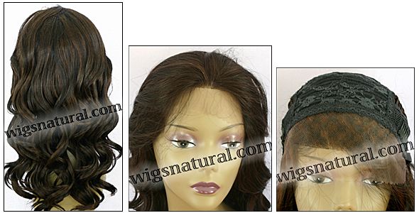 Lace front wig, Zury Human hair blend wig, style HQ-Lace Wig Lydia, color F1B/33
