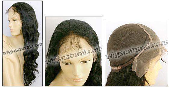 Lace front wigs full hand-tied, Glueless lace wigs, Indian remy hair, style WNLF-bodyCurl-1B-30, Custom Lace front wigs full hand-tied, Glueless lace wigs, Indian remy hair, style WNLF-bodyCurl-1B-30, Custom