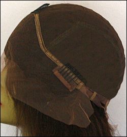 Lace front wigs full hand-tied, Glueless lace wigs, Indian remy hair, style WNLF-kinkyStraight-M2x3x4-16, Custom