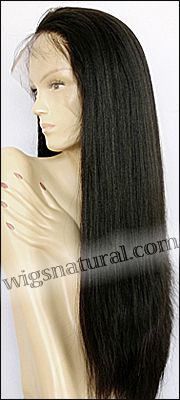 Lace front wigs full hand-tied, Glueless lace wigs, Indian remy hair, style WNLF-LightYaki-1B-28, Custom Lace front wigs full hand-tied, Glueless lace wigs, Indian remy hair, style WNLF-LightYaki-1B-28, Custom