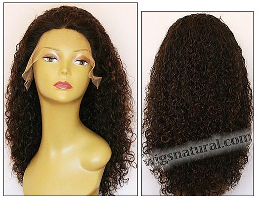 Lace front wigs full hand-tied, Glueless lace wigs, Indian remy hair, style WNLF-Tcurly-30HL3-22, Custom Lace front wigs full hand-tied, Glueless lace wigs, Indian remy hair, style WNLF-Tcurly-30HL3-22, Custom