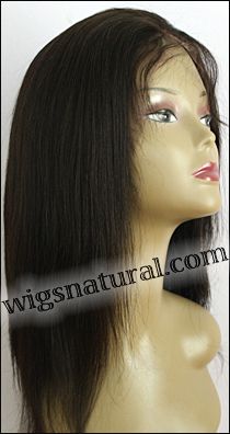 Lace front wigs full hand-tied, Glueless lace wigs, Indian remy hair, style WNLF-Yaki-1B-16, Custom Lace front wigs full hand-tied, Glueless lace wigs, Indian remy hair, style WNLF-Yaki-1B-16, Custom
