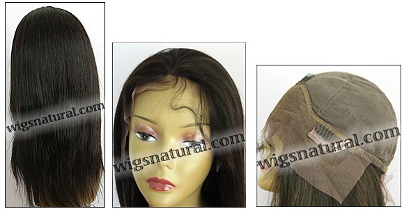 Lace front wigs full hand-tied, Glueless lace wigs, Indian remy hair, style WNLF-Yaki-1B-16, Custom Lace front wigs full hand-tied, Glueless lace wigs, Indian remy hair, style WNLF-Yaki-1B-16, Custom