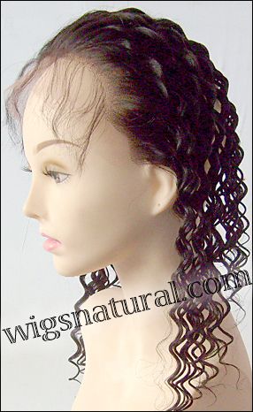 Lace Frontal, Indian Remy hair, WN-Frontal-DeepWave, custom