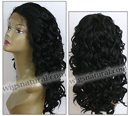 LACE WIG CH-TRICIA, Sister Chiffon Double Lace Front Wig, Remy fiber lace front wig, color #1