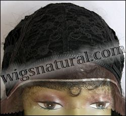 LACE WIG CH-TRICIA, Sister Chiffon Double Lace Front Wig, Remy fiber lace front wig, color 1B