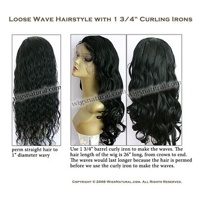 Loose Wave Hairstyles - with 1 �� Barrel Curly Iron